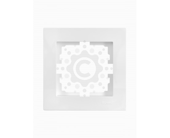 Рамка одинарна біла Lezard серія Vesna 742-0200-146